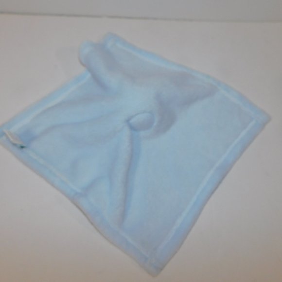 Bebe Love Blue White Llama / Alpaca Plush Baby Security Blanket 13" x 13" Lovey - Picture 5 of 6